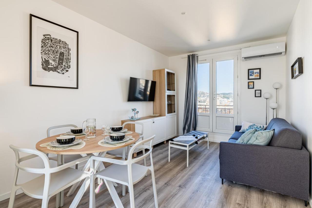 Apartamento Marseille: Superbe Vue Sur Notre-Dame De La Garde Exterior foto