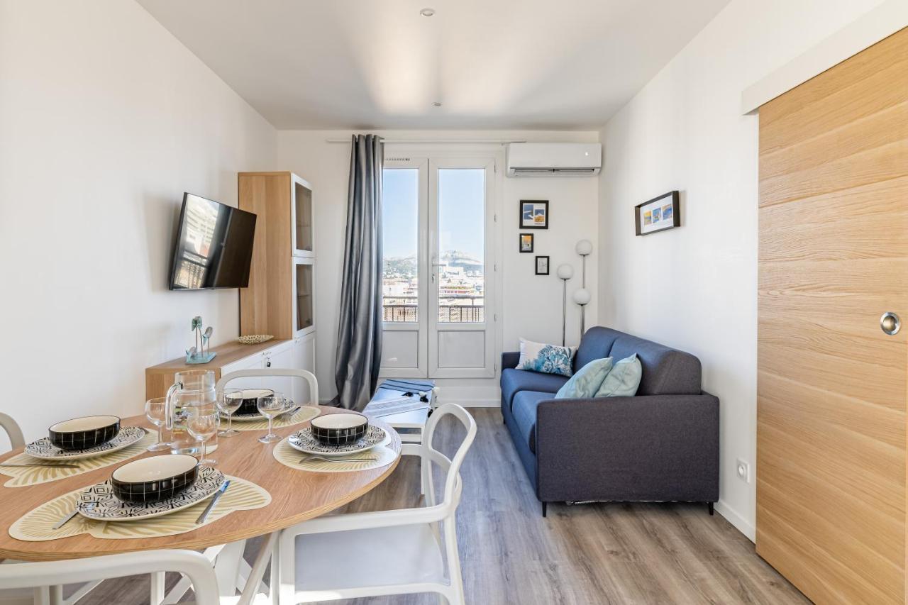Apartamento Marseille: Superbe Vue Sur Notre-Dame De La Garde Exterior foto